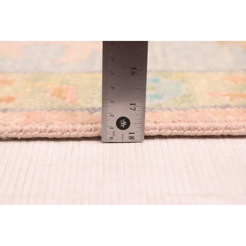 ECARPETGALLERY Hand-knotted Modern Oushak Salmon Wool Rug - 10'1 x 14'3