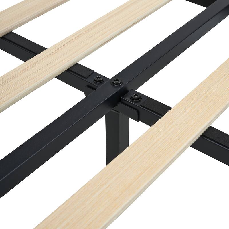 Upholstered Twin Size Platform with Headboard