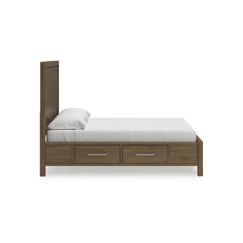 Signature Design by Ashley Cabalynn Brown Panel Bed with Storage