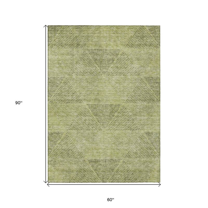 HomeRoots Geometric Transitional Rectangle Outdoor Rug