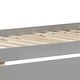 preview thumbnail 13 of 24, Twin Over Twin Bunk Bed Wood Bed Frame with 2 Storage Drawers and Ladder-Gray