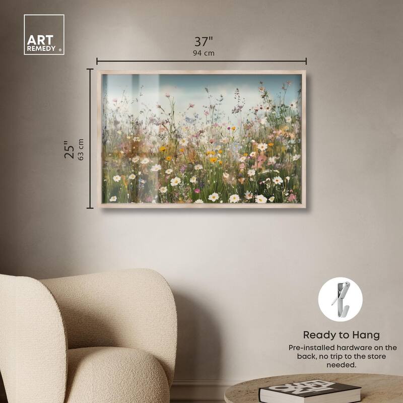Glimmering Glade Garden III Shadowbox by Art Remedy