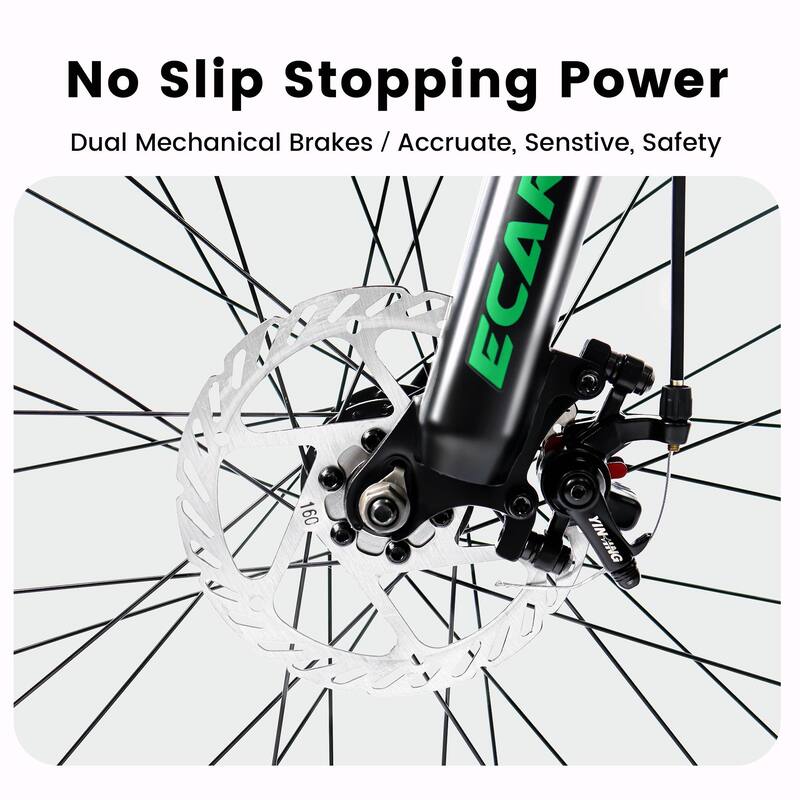 4" Mountain Bike - Full Suspension, 21-Speed Shifter with Gear Indicator, High Carbon Steel Frame