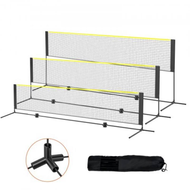 Foldable and Adjustable 14ft Net for Tennis, Pickleball, Volleyball, Badminton Easy Setup
