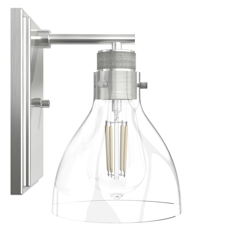 Hunter Van Nuys 1-Light Wall Sconce - Damp Rated - Bathroom, Laundry, Hallway - Transitional, Vintage, Industrial