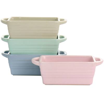 Martha Stewart 5.1 Inch Mini Loaf Pan 4 Piece Set - 5 Inch