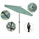 preview thumbnail 122 of 143, North Bend 9-foot Round Auto-tilt, Bronze Finish, Sunbrella Patio Umbrella by Havenside Home