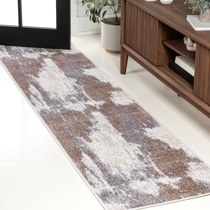 JONATHAN Y Sloane Contemporary Bohemian Abstract Marble Area Rug