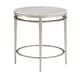 preview thumbnail 4 of 10, Egan Champagne Silver Finish Marble Top Table by iNSPIRE Q Modern