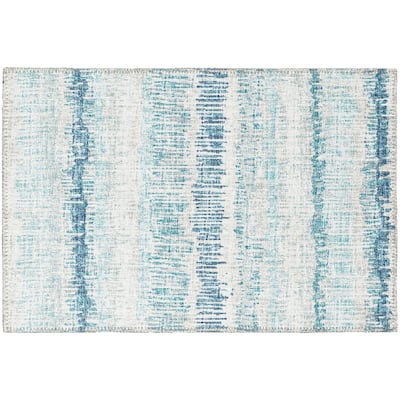 Indoor/Outdoor Rylee Sketches Washable Rug New.