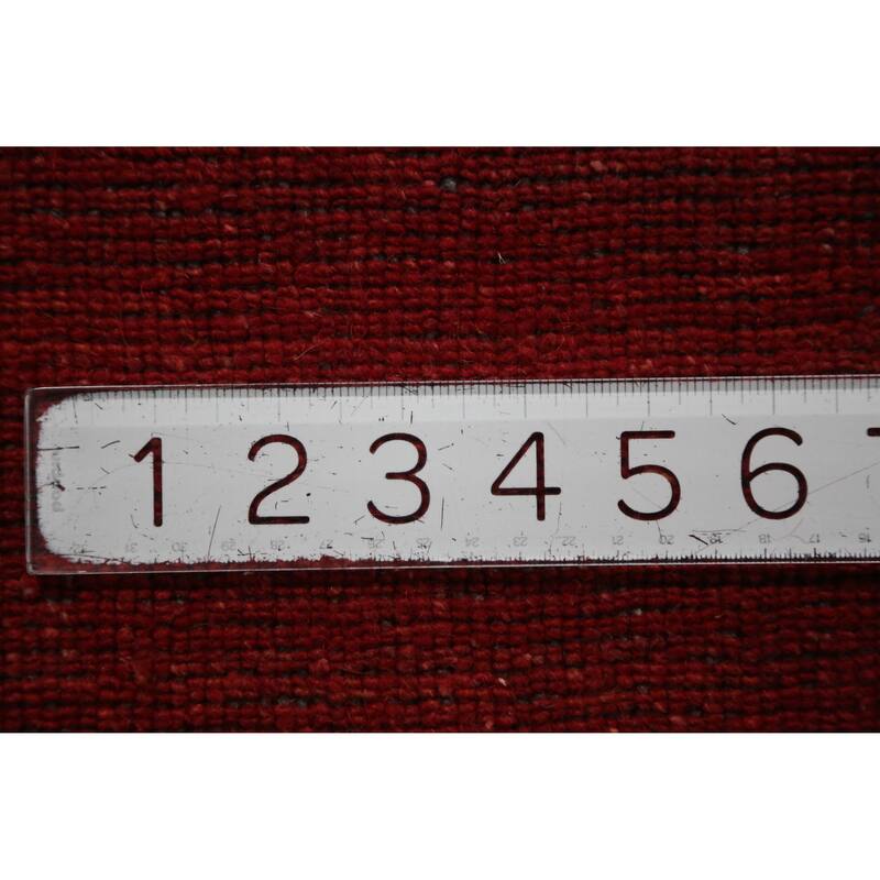 Hand Knotted Oriental 100% Wool Carpet Tribal Tribal Red Gabbeh Area Rug - 11' 4'' X 8' 2''
