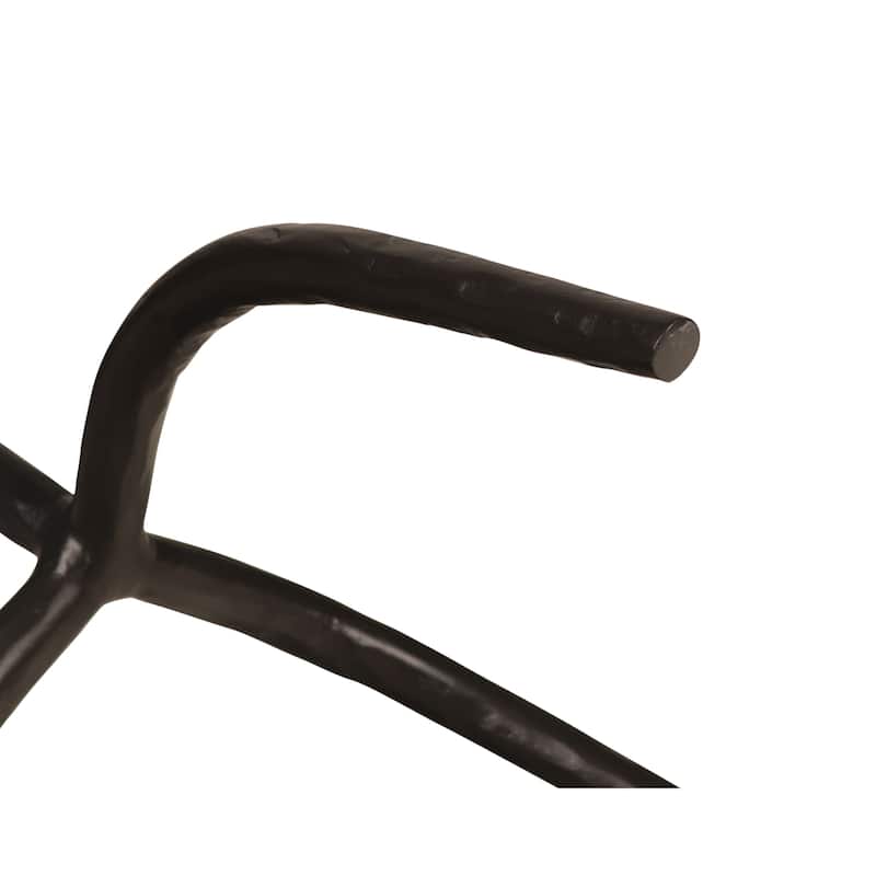 Rock Tray Top Tripod Accent Table in Gunmetal