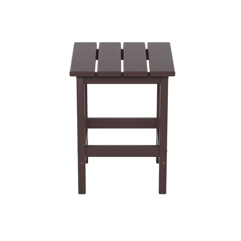 Laguna HDPE Eco-Friendly Outdoor Square Patio Side Table