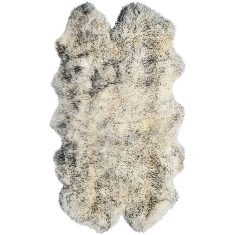 SAFAVIEH Handmade Natural Sheepskin Leanca 3.4-inch Thick Rug