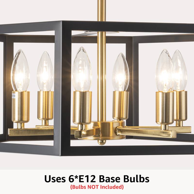 Starsky 6-light 19in Geometric Industrial Ceiling Light Unique Round Semi Flush Mount