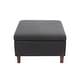 preview thumbnail 17 of 19, Porthos Home Jamar Fabric Square Storage Ottoman with Rubberwood Legs