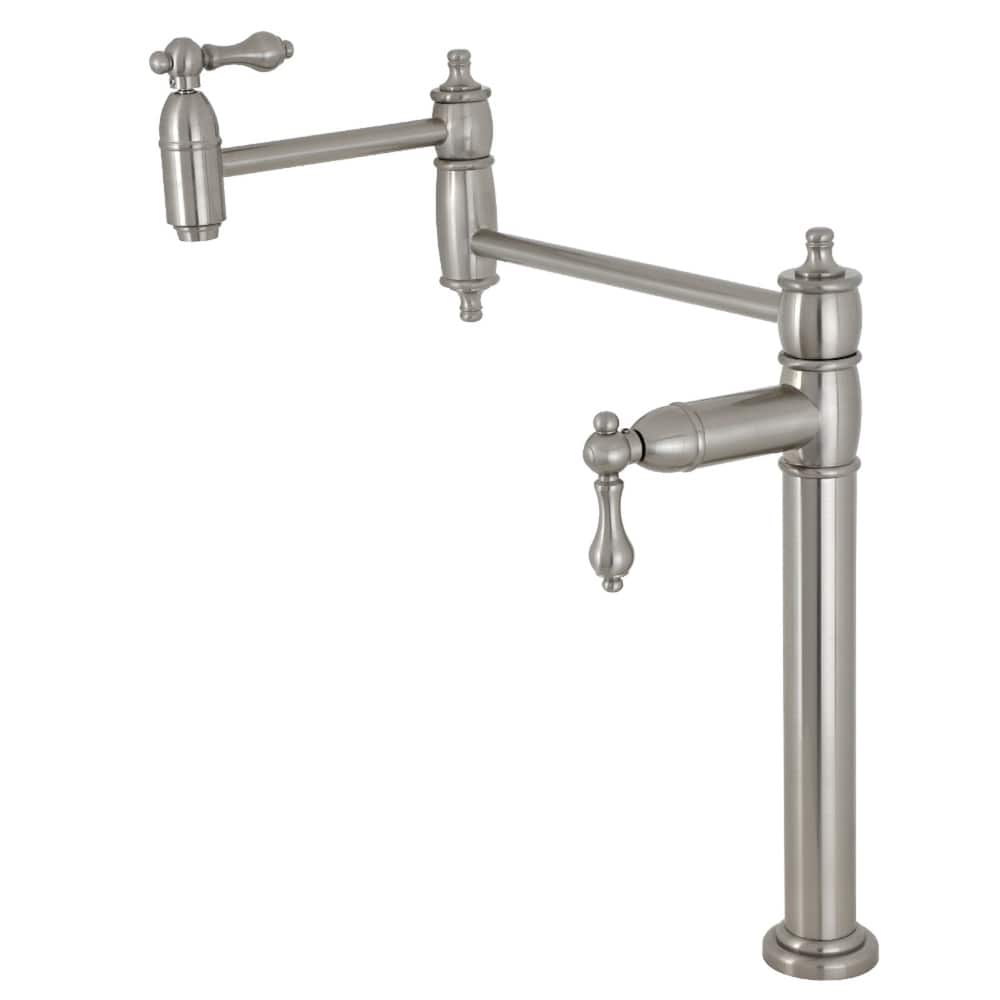 Kingston Brass Restoration Two-Handle 1-Hole Deck Mount Pot Filler Faucet