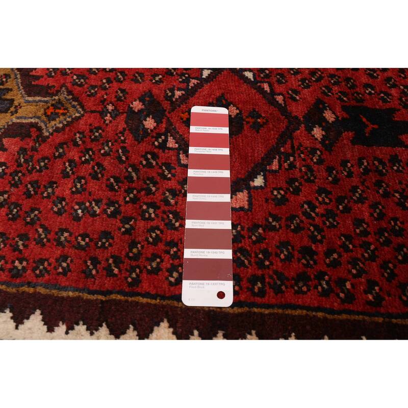 ECARPETGALLERY Hand-knotted Andelz Red Wool Rug - 3'8 x 6'4