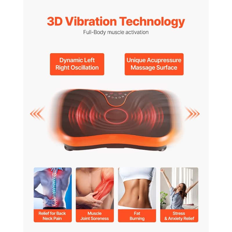 99 Speed Levels Remote Control, Low-Noise Full-Body Workout Platform with Resistance Bands - Medium