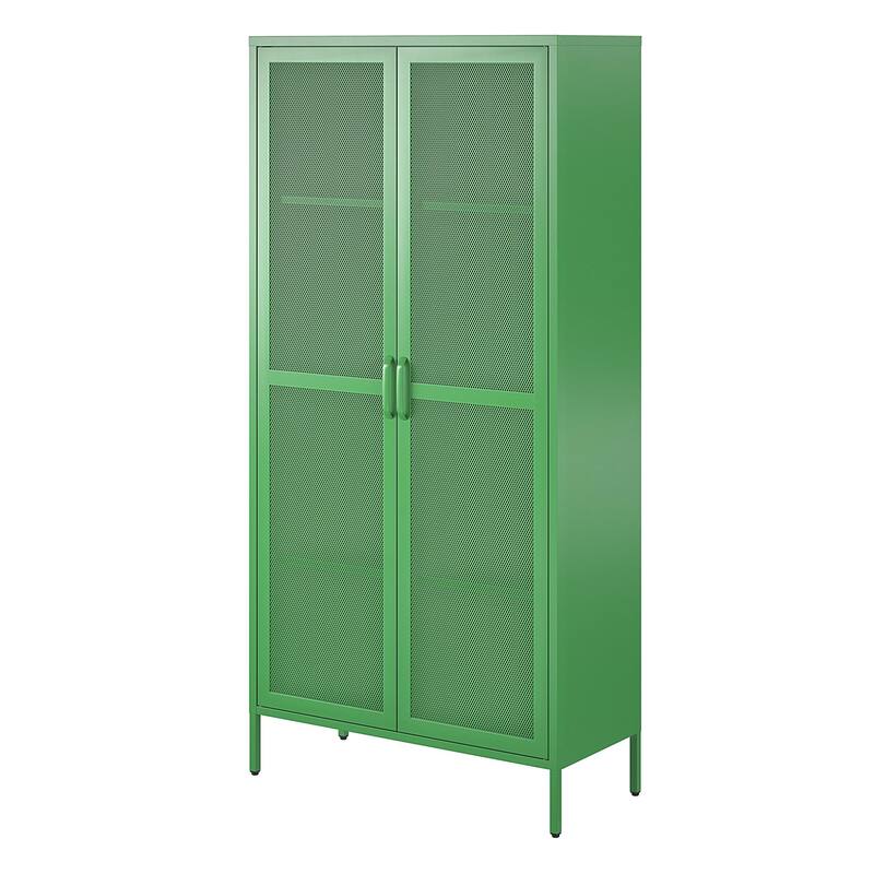The Novogratz Channing Tall 2 Door Metal Storage Cabinet