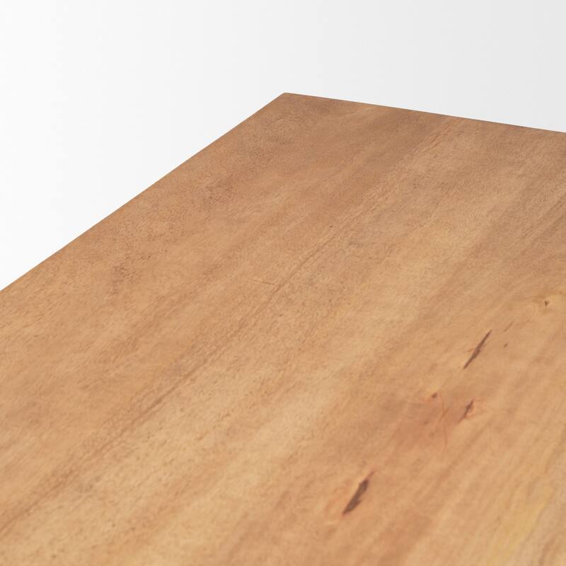 Suke 84" Rectangular Wood Trestle Dining Table - 84.0L x 42.0W x 30.0H