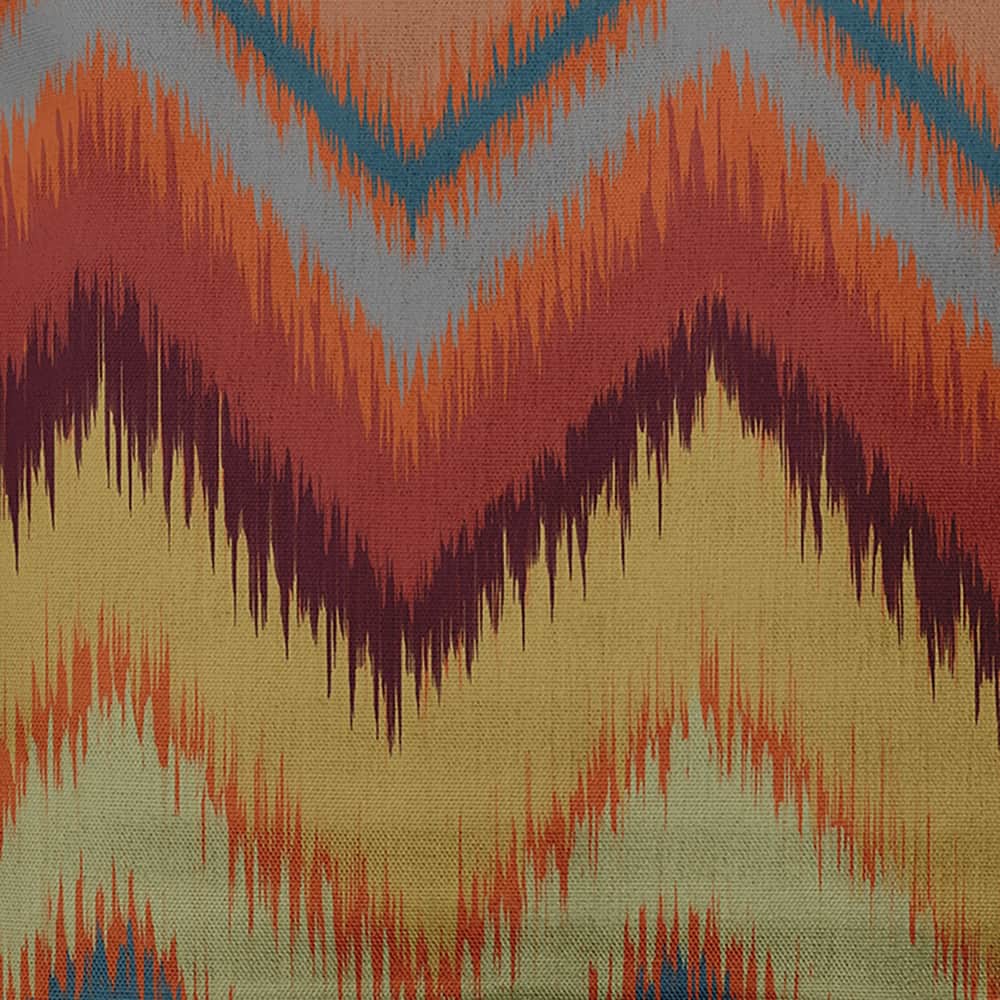 Ikat Chevron Decorative Throw Pillow