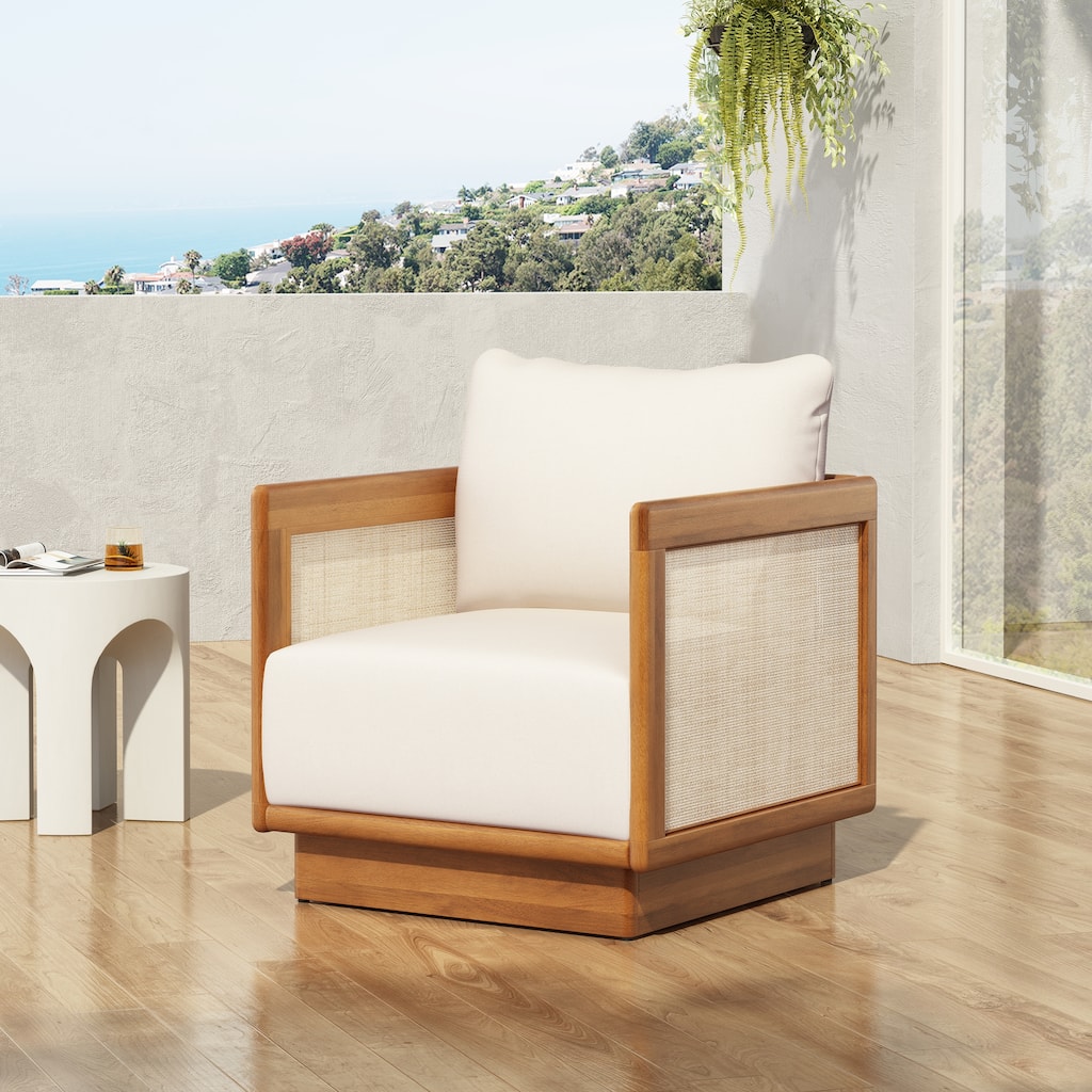 Christopher Knight Home - Amadeus Acacia Wood Patio Club Chair