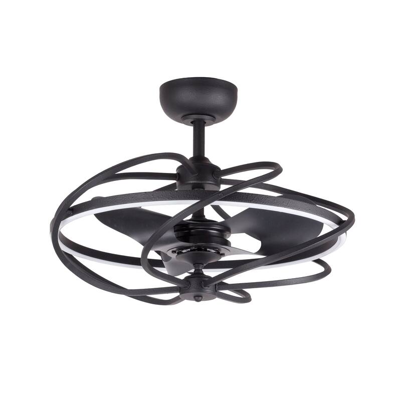 Solstice Stain Nickel 27-inch Reversible 3-Blades Ceiling Fan - N/A