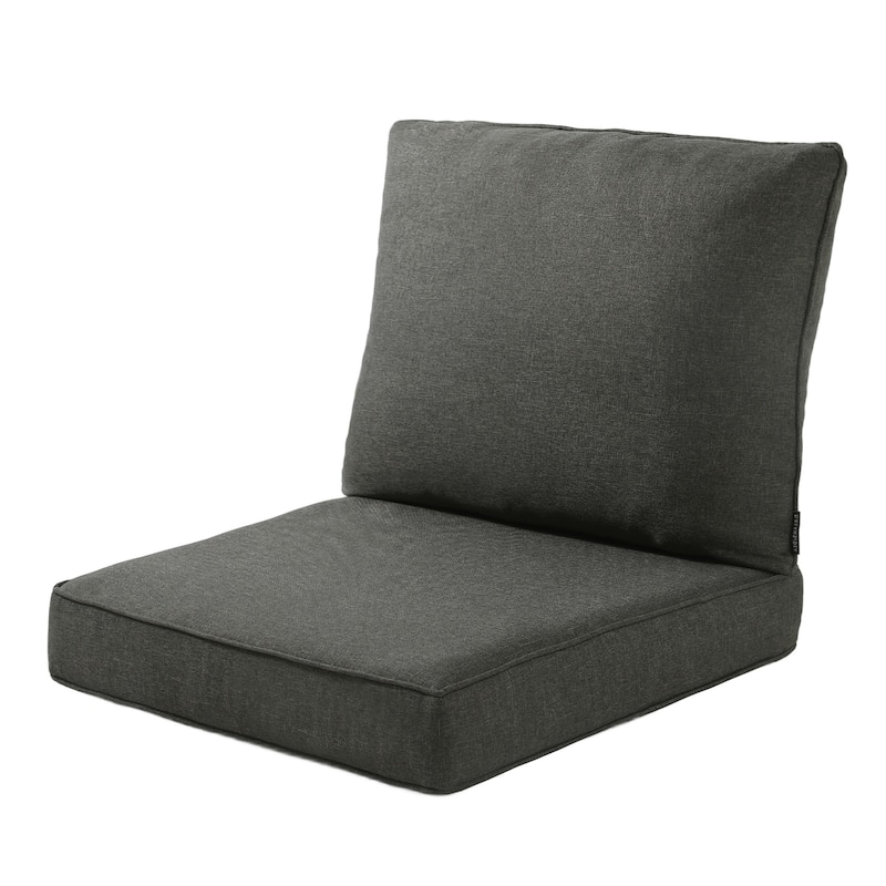 Outdoor Seat Cushions Patio Set Chair Cushions - 04 Dark Grey