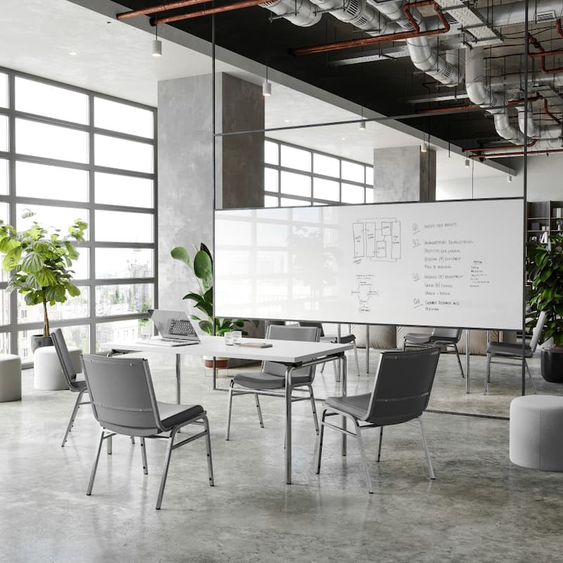 4 Pack Heavy Duty Stack Chair - 21"D x 19.75"W x 31.25"H