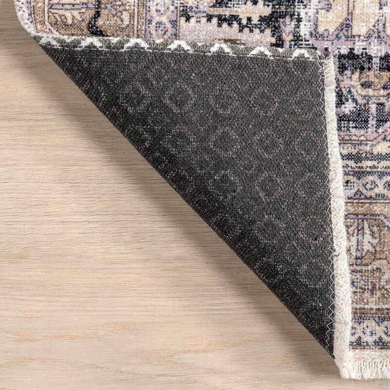 Nuloom Larkspur Persian Fringed Machine Washable Area Rug