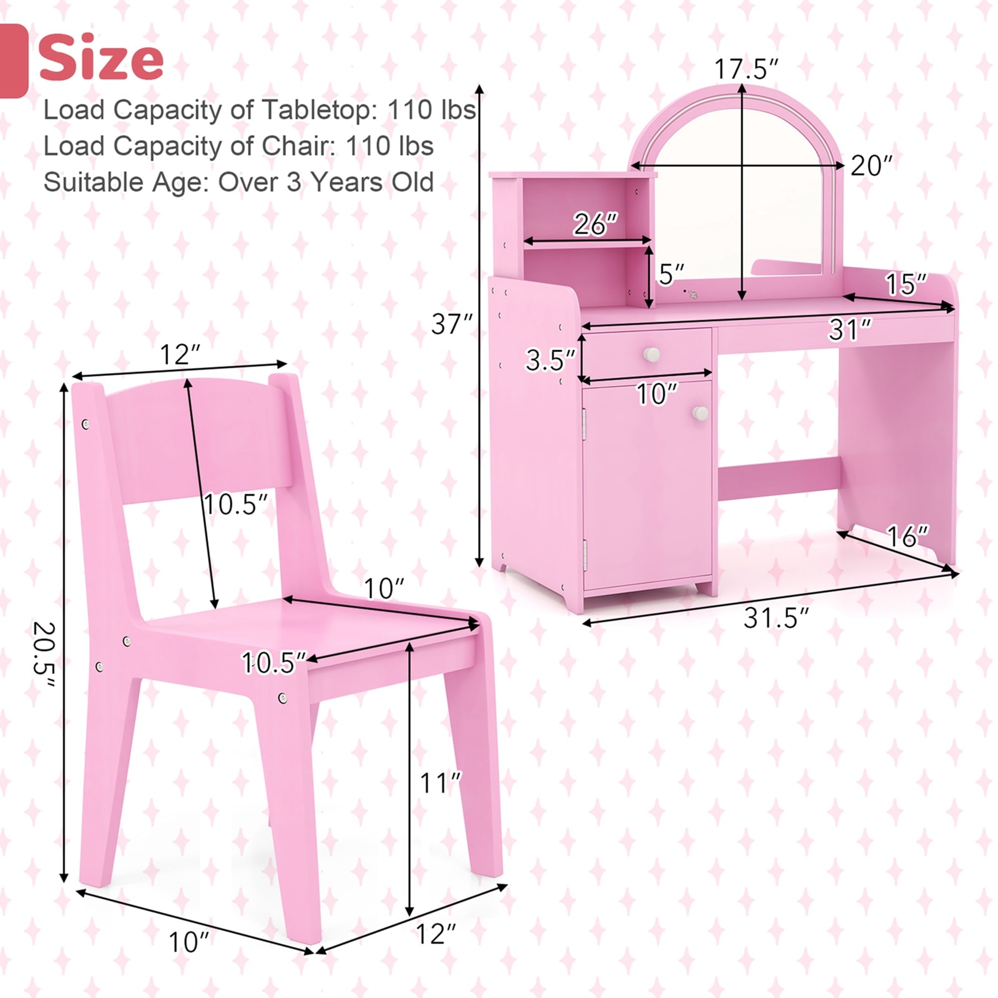 Plastic dressing table chair sale