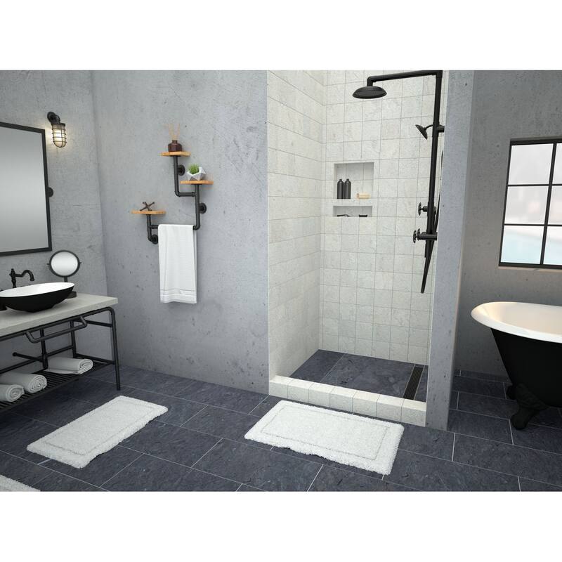 Tile Redi RT4848RPVC Redi Trench 48" x 48" Square Shower Base with