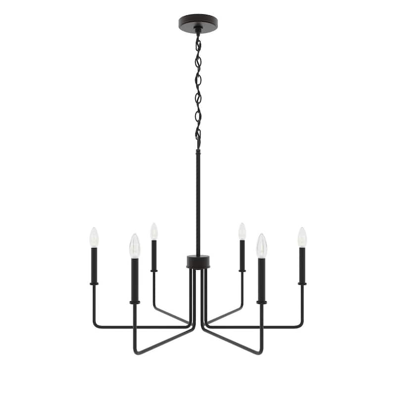 Acroma Modern Transitional 6-Light Candle Chandelier Linear Kitchen lsland