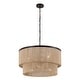 preview thumbnail 16 of 34, GetLedel 23.8" 6-Light Dimmable Handwoven Drum Chandelier