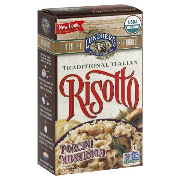 Lundberg Family Farms Risotto Porcini Mushroom - Case of 6 - 5.9 oz. - 2 Pack