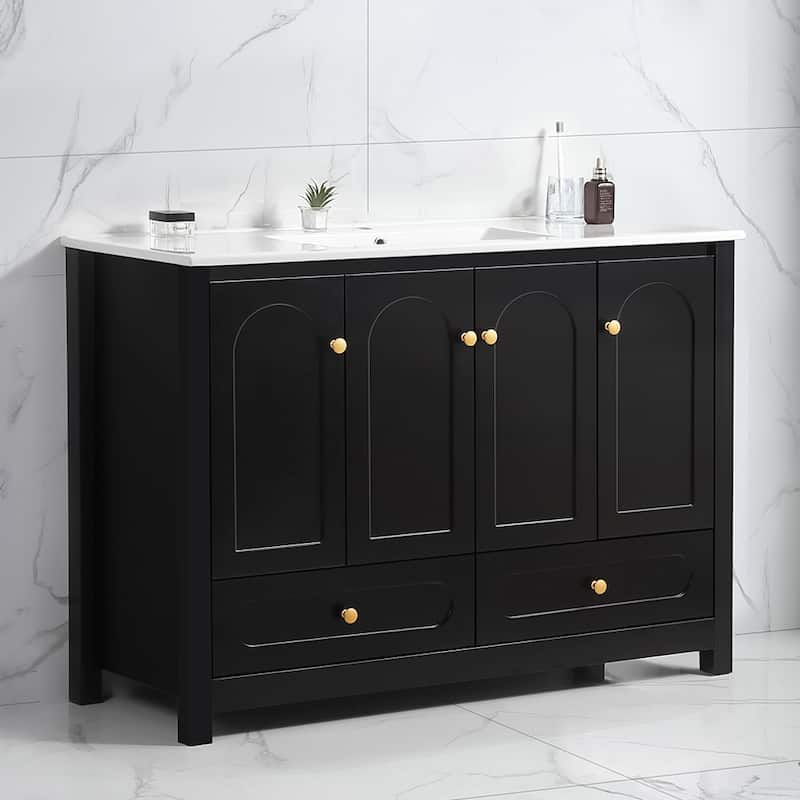 Bathroom Vanity with Ceramic Sink Combo