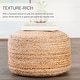 preview thumbnail 9 of 26, Juniper Home Saba Round Jute Pouf Ottoman/Foot Stool