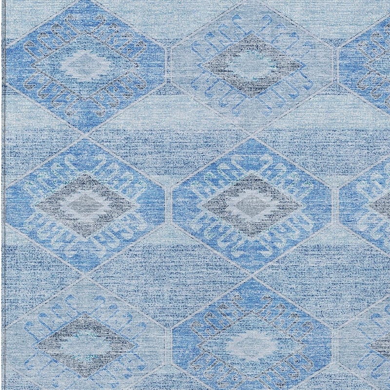 HomeRoots Aztec Transitional Rectangle Outdoor Rug