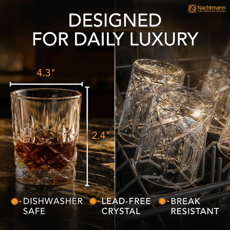 Nachtmann Set of 4 Noblesse Shot Glasses - 2 oz