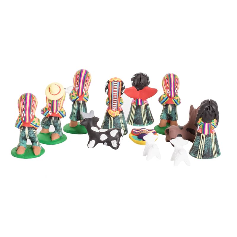 Novica Handmade Christmas In San Antonio Ceramic Nativity Scene