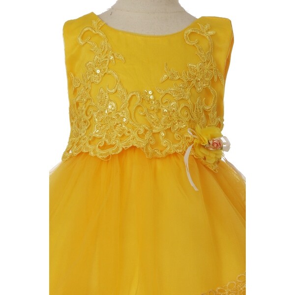 yellow occasion dress