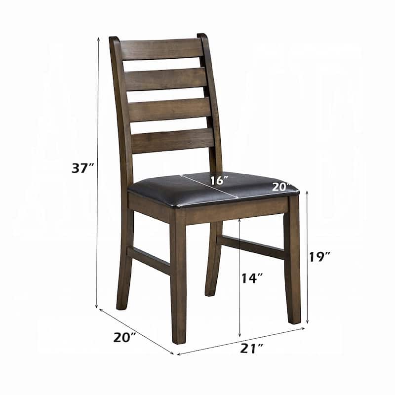 5 Piece Dining Table Set, Wood Kitchen Table Chairs Set, Small Dining Table Set with Rectangular Table & 4 Upholstered Chairs