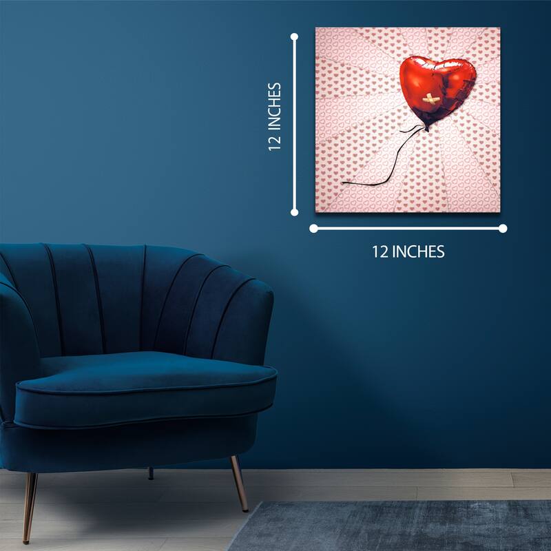 Matashi 5D Multi-Dimensional Wall Art - Custom Made Balloon Heart Wall Art Print