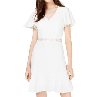 junior size white dresses