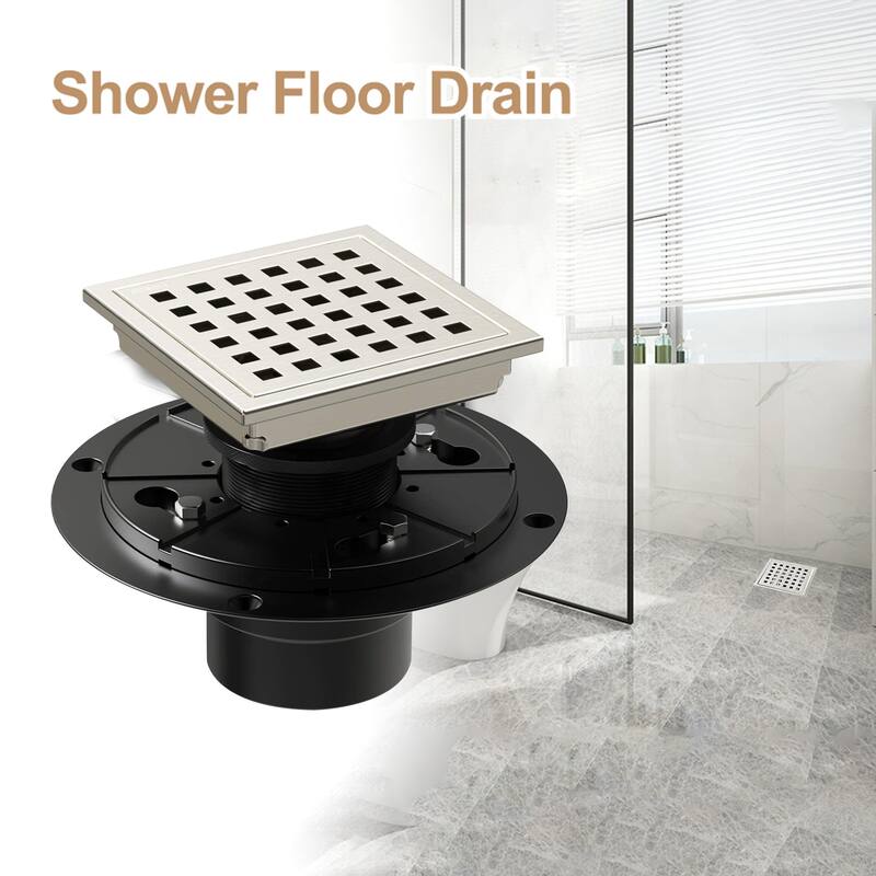 6" Square Shower Floor Drain