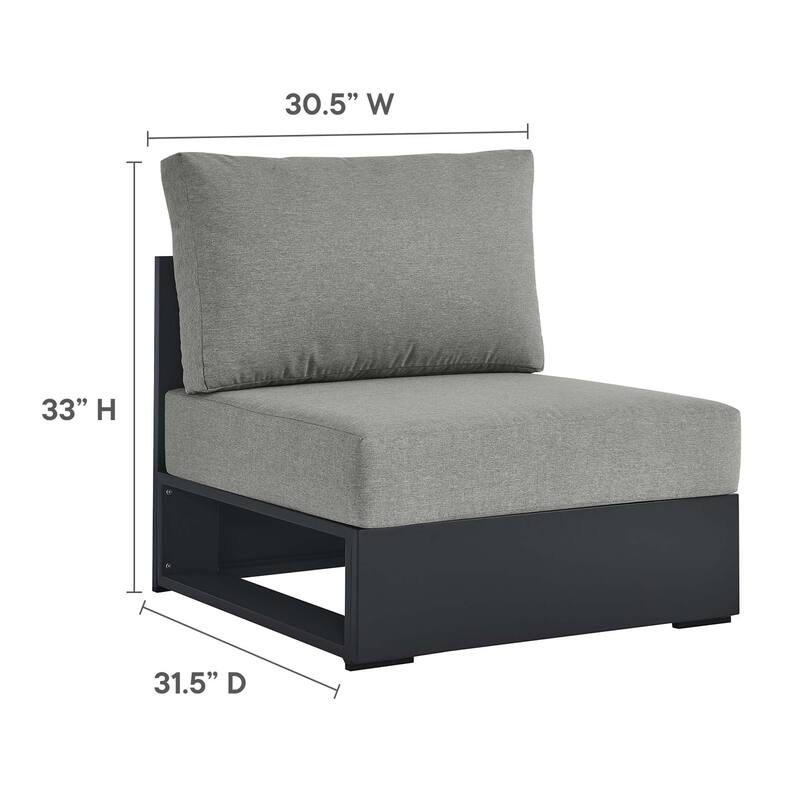 Tahoe Patio Aluminum 4-Piece Sectional Sofa Set