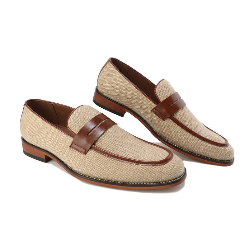 Gino Vitale Moc Toe Penny Slip On Loafer