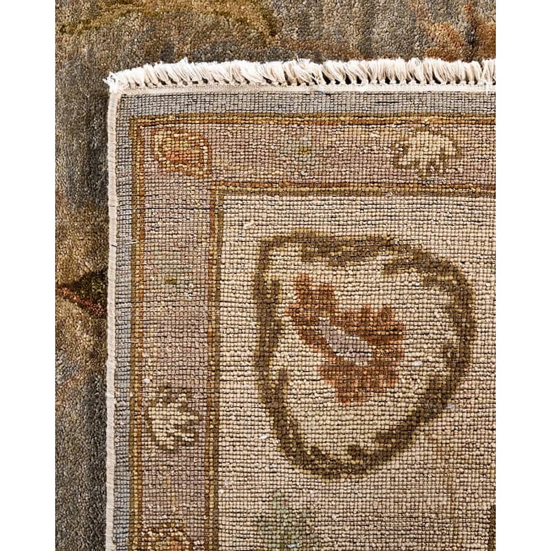 Oushak One-of-a-Kind Handmade Area Rug, Gray - 7' 10" x 10' 1"