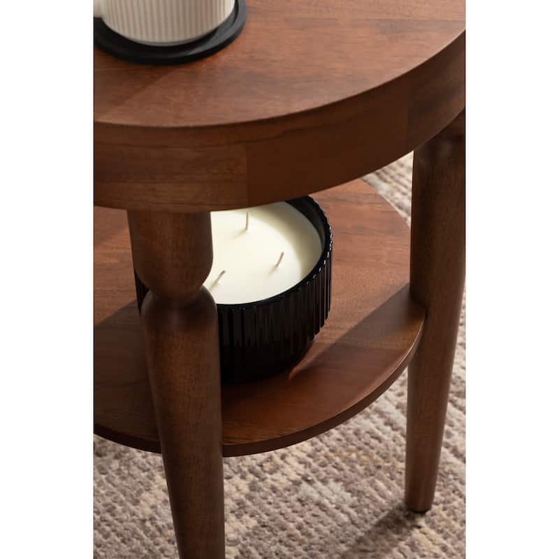 Kate and Laurel Ardentown Round Wood Side Table